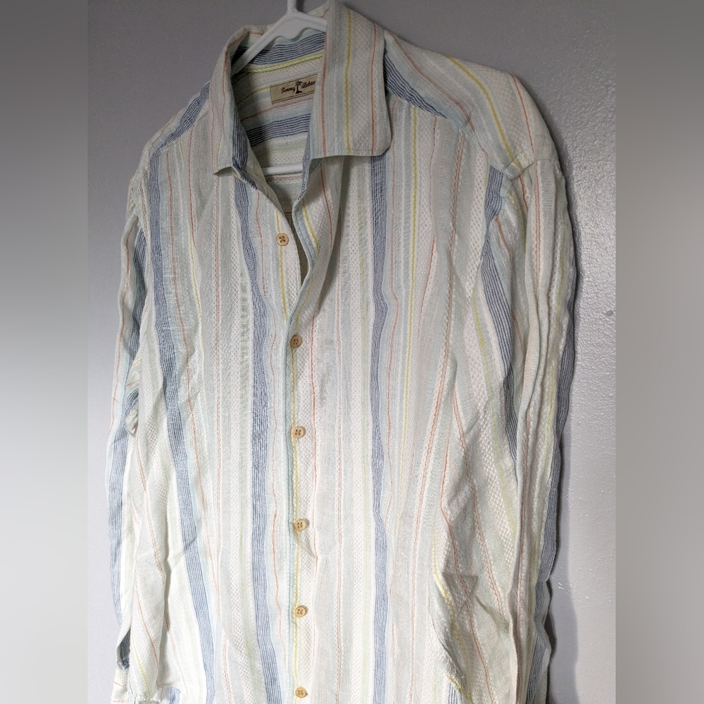 Tommy Bahama Linen Textured Button Down Shirt